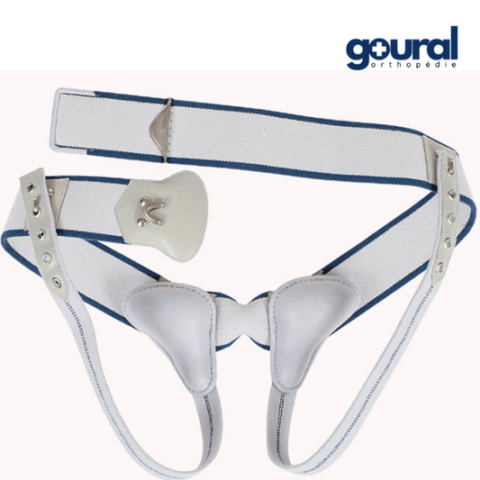 Vendaje herniario inguinal bilateral cuero suave o hermoso SoftFlex