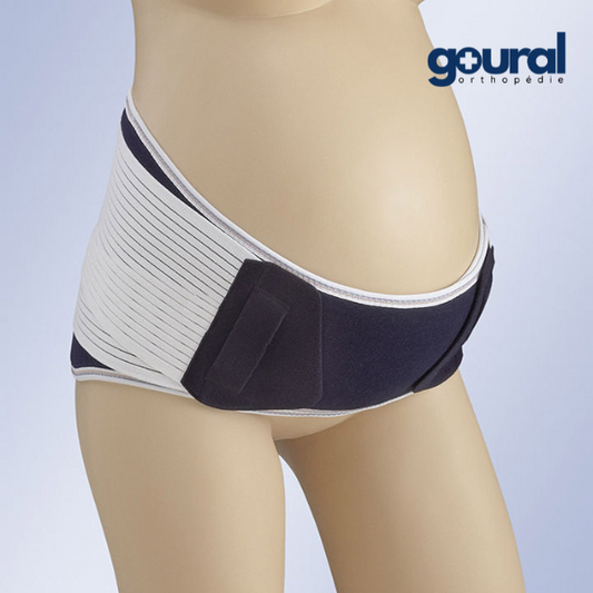 Banda elástica de apoyo lumbar con 4 ballenas flexibles para mujeres embarazadas goural