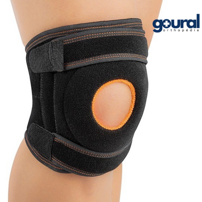 Short knee brace for patellar centering