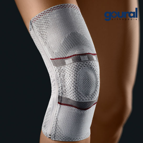 Soporte para rodilla y abertura para rótula Cremallera