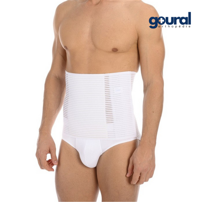 Faja de sujeción abdominal higiénico con panel de algodón ajustable