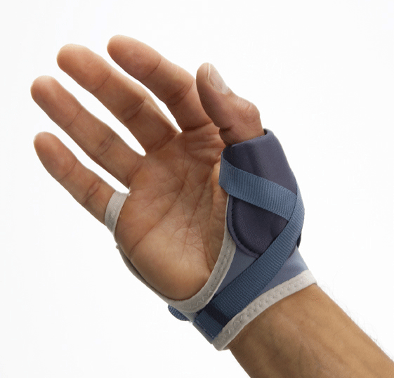 Ortesis de pulgar para deportes.