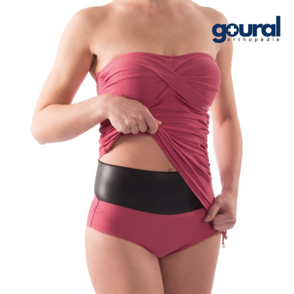 Thin neoprene bandage for ostomy patients